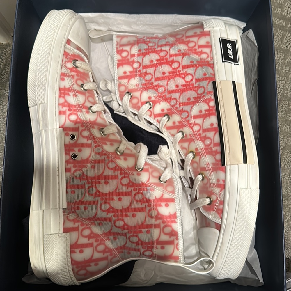 Dior Men’s red high top size 13 mens